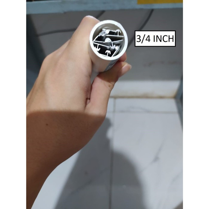 PIPA PVC 3/4" 1 METER PARALON PRALON 3/4 INCH PIPA METERAN ECER