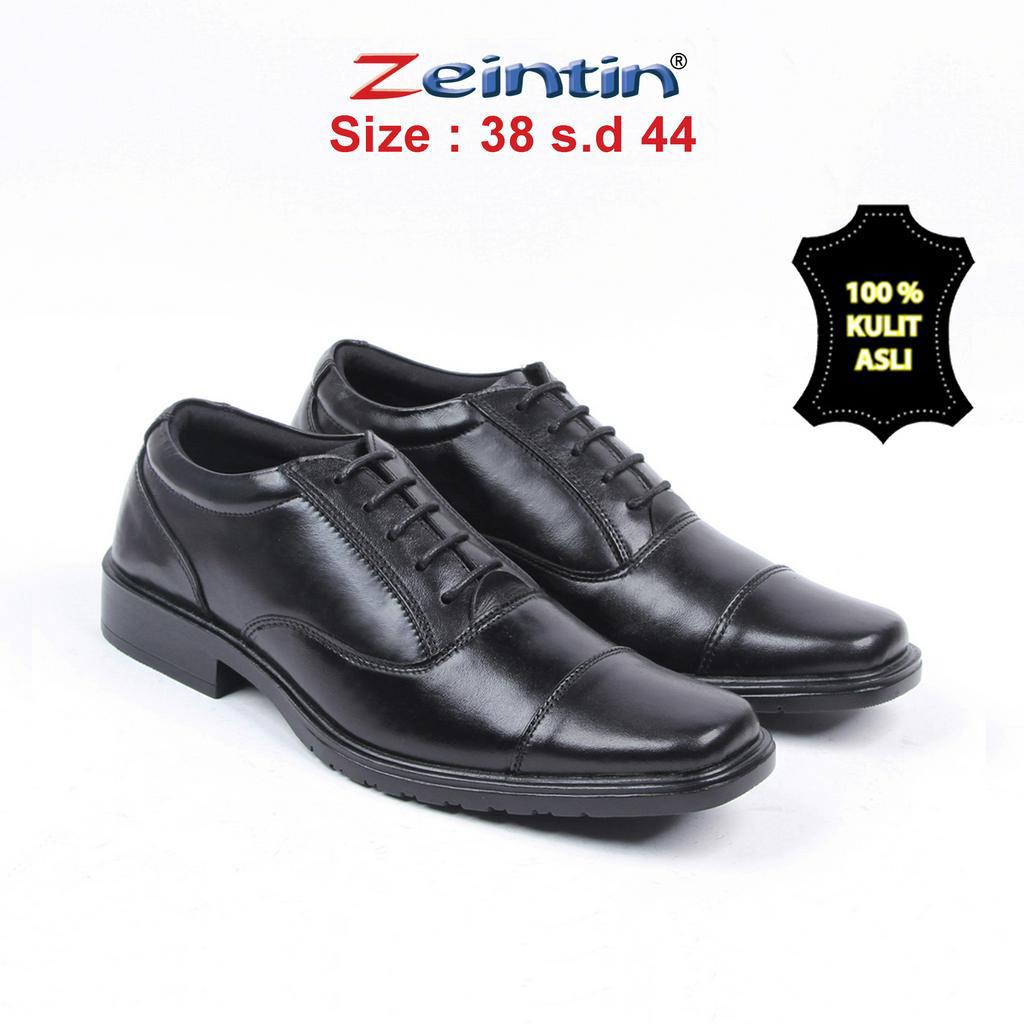 Zeintin - Sepatu Pantofel Pria Kulit Fomal Kasual Kerja Kuliah Zeintin AJ