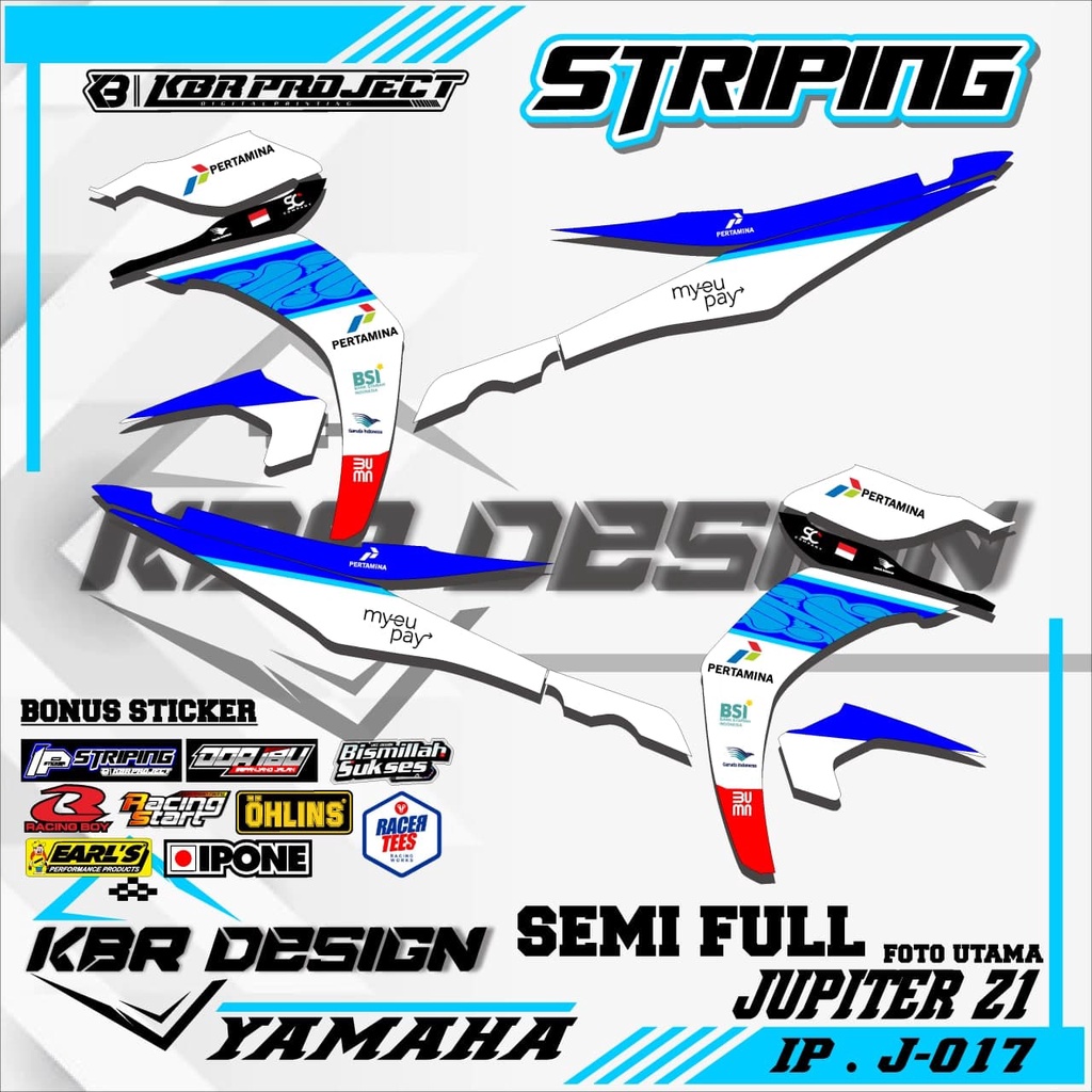 JUPITER Z1 (COD) STICKER STRIPING MOTOR JUPITER Z1.17