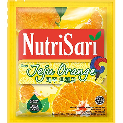 

Nutrisari aneka rasa leci sirsak Jeju orange blewah 1 renceng 10 sachet