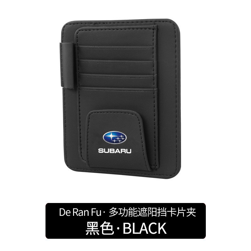 1 PC Kacamata Mata Kartu Pen Holder Klip Mobil Styling Aksesoris Mobil Pelindung Matahari Kacamata Hitam untuk Subaru Legacy Outback Forester Impreza WRX BRZ Subaru XV