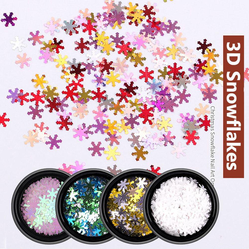 Solighter 6pcs/set Paku Sequin Warna Warni Baru Sparkly Hologram