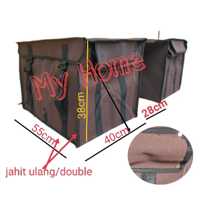 Tas Obrok Motor Kurir Kanvas Kuat