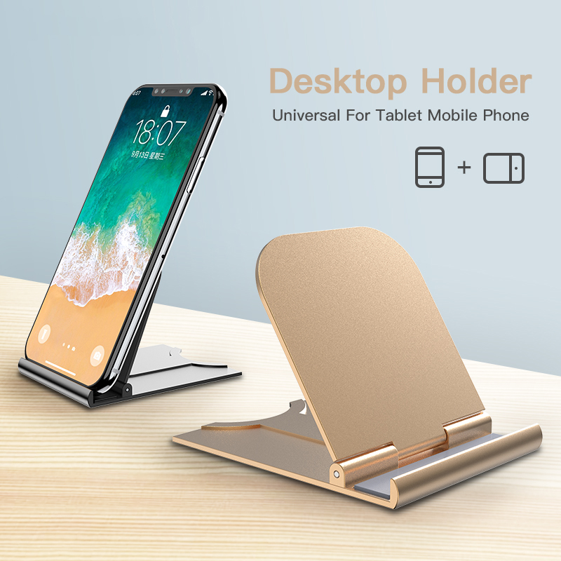 Desktop Phone Stand Adjustable Foldable Tablet Mount Desk Phone Holder Cradle Dock for IPhone Android Samsung Phone