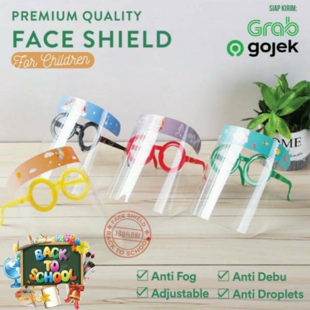 Face shield kacamata anak