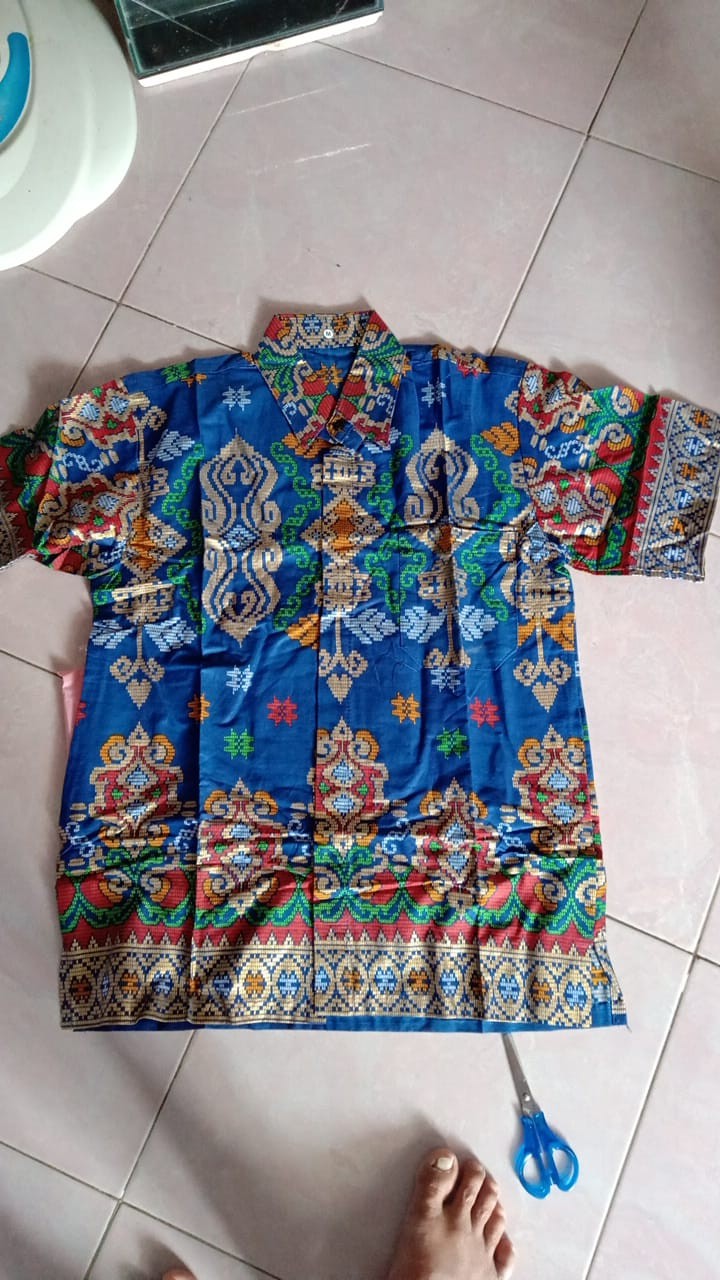 Wou Batik Belvania Family Batik Couple Maura Couple - Sania Ruffle Batik Couple Ori Ndoro - Kg029
