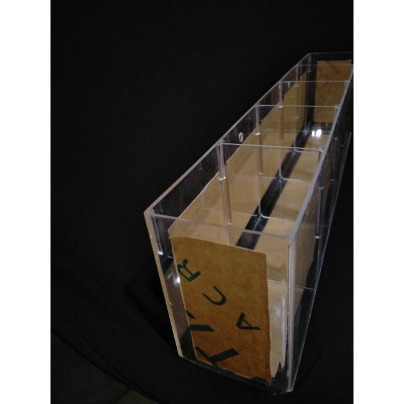 SOLITER AKRILIK CUPANG AKUARIUM CUPANG MINI SELFIE 5 KAMAR 45 x 7 X 12cm 2mm BENING