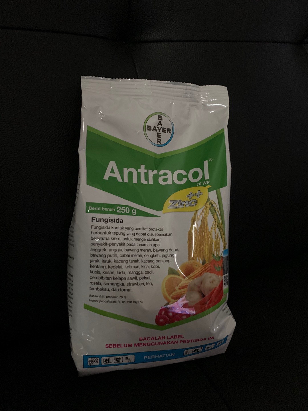 Fungisida Antracol 70 Wp Zinc Kemasan Pabrik 250 Gram