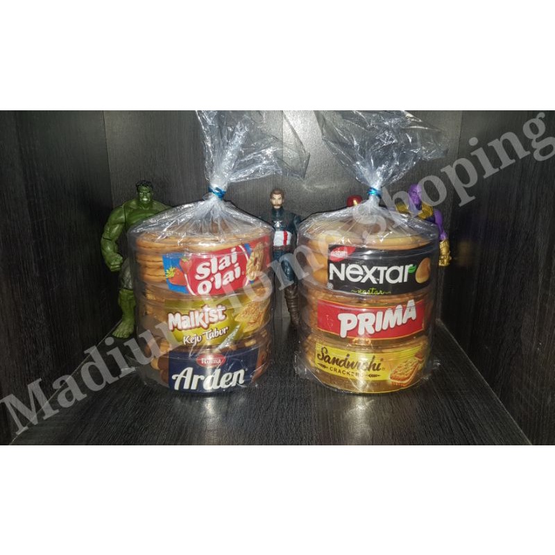 Paket Arden & Slai Olai & Nextar Toples Sajian Tamu (3 toples) 500gr