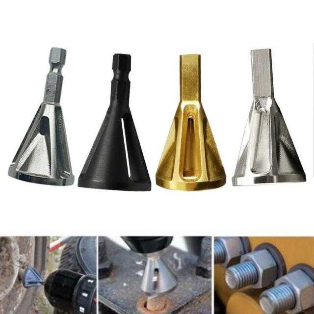 Mata Bor Deburring Tools Perbaiki Baut Baja Rusak Karat-Silver / Mata Bor Kuat Tools Perbaiki Pembuka Baut Baja Rusak Karat / Aksesoris Perkakas / Perlengkapan Mesin Bor Tangan / Bor Obeng Perbaikan Peralatan Tangan Pembuka Baut Rusak Murah Original