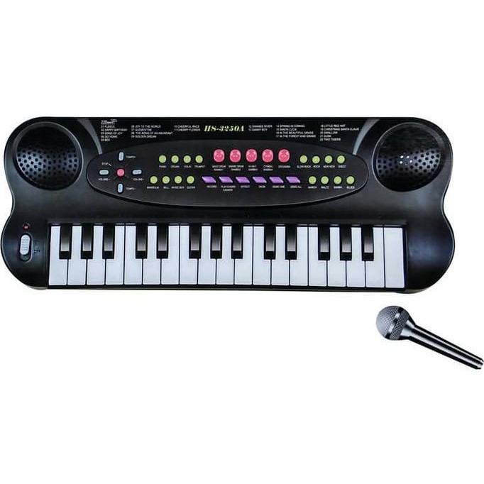 Mainan Anak - 32 Keyboard Electric Piano Alat Musik Organ Hitam Murah