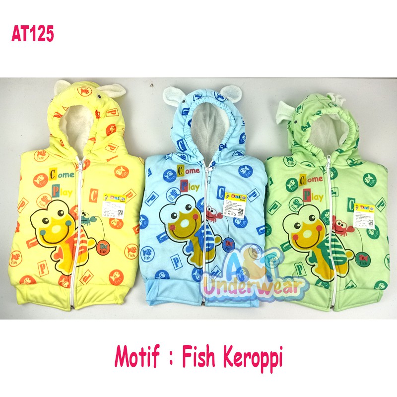 AT125-JAKET HOODIE BAYI ALLSIZE-JAKET TOPI BALITA/MANTEL BALITA/JAKET BAYI