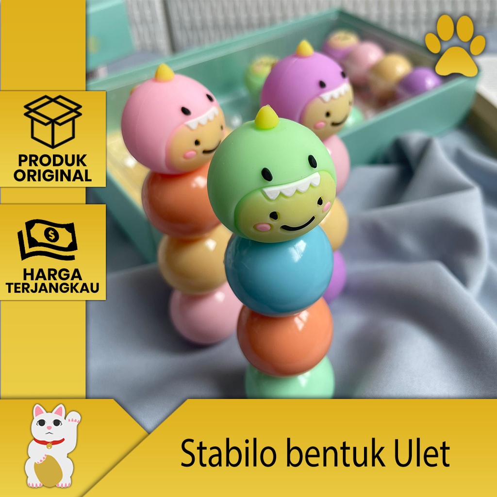 

[Luckyfortuna88] Stabilo bentuk ulat highlighter bentuk ulat lucu murah alat tulis kantor alat tulis sekolah lucu murah