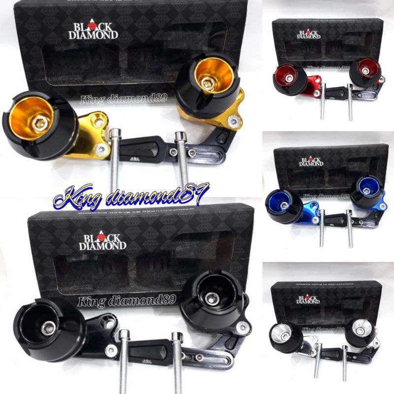 PAKET 2IN1/ Jalu Knlapot + Jalu as roda / PCX/Nmax/Forza/Xmax/Aerox/ Black diamond Best Quality Original Black Diamond