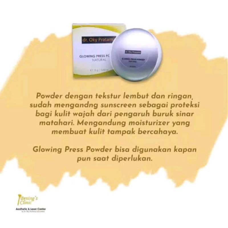 Glowing Press Powder by dr. Oky Pratama Bening Skincare