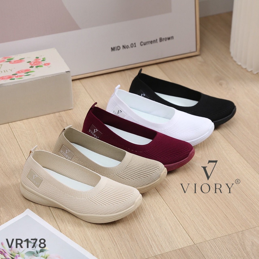 VIORY Sepatu Wanita Flynkit Flat Shoes #VR178 ORIGINAL