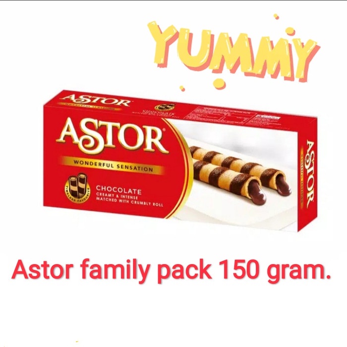 

Wafer-Biskuit- Astor Chocolate Wafer Roll 150 Gram. -Biskuit-Wafer.