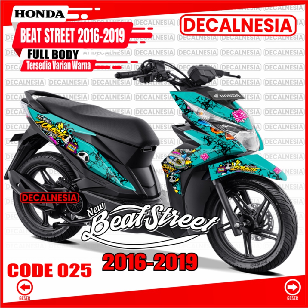Decalnesia Decal Stiker Beat Street 2017 2018 2019 Old Full Body Motor Street 2016  Sticker Modif De