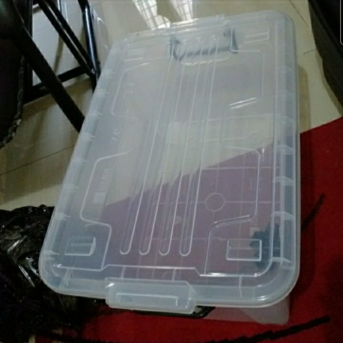 

Box Plastik/ Box Bening/ Box Container/ Box Kontainer 45Liter Via Ojol Terbaru