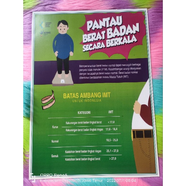 

Poster Pantau Berat Badan Secara Berkala