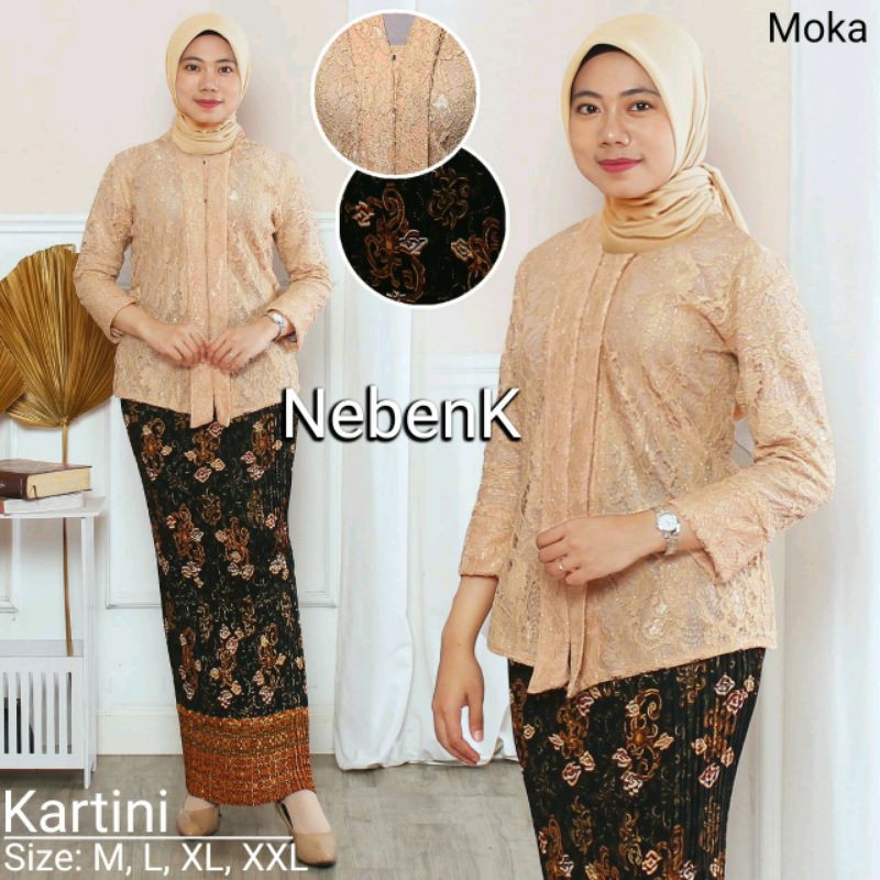Kebaya Brukat Kartini Atasan Kebaya Floy Brukat Kartini Kebaya Wisuda Modern Best Seller-5