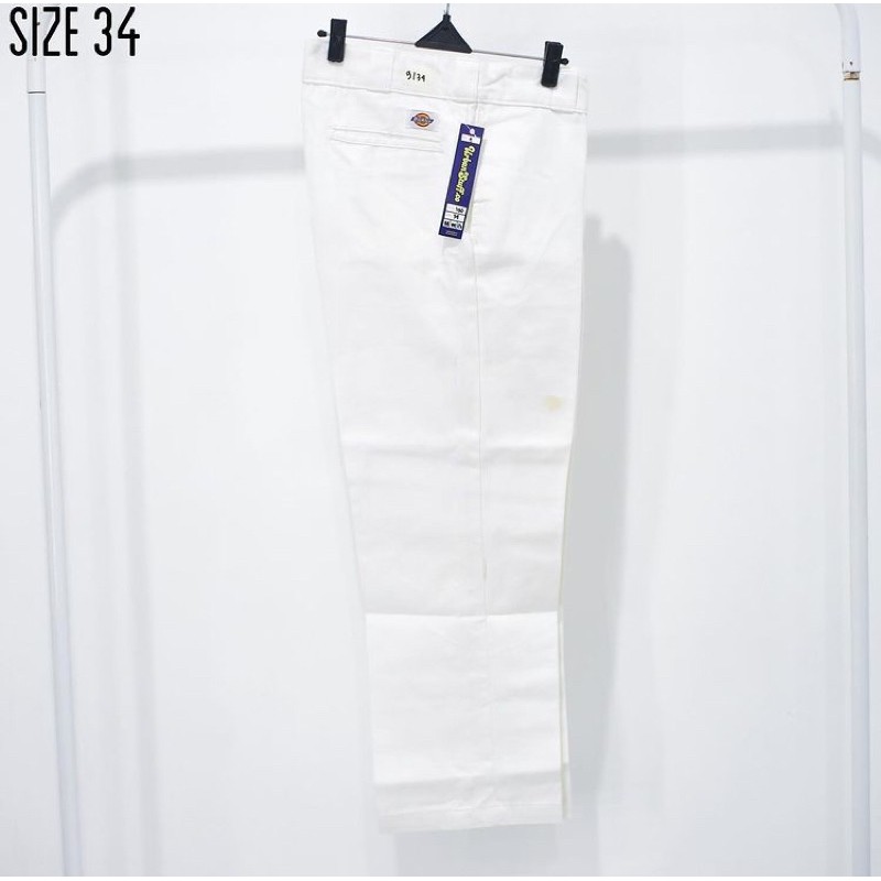 NO.9 LP DICKIES 874 WHITE SIZE 34