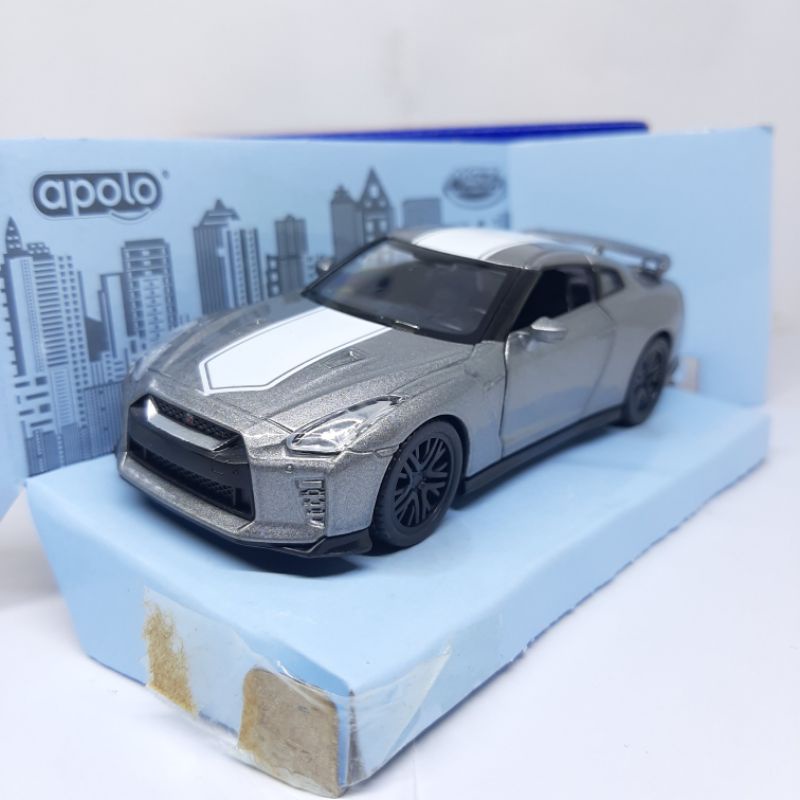 Diecast Miniatur Mobil Nissan GTR-R (R35) - Apolo Diecast Metal Mobilan Sport Murah