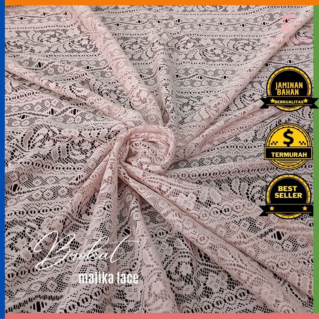 Kain Memora Kain Brokat Malika Lace Lebar 150 cm