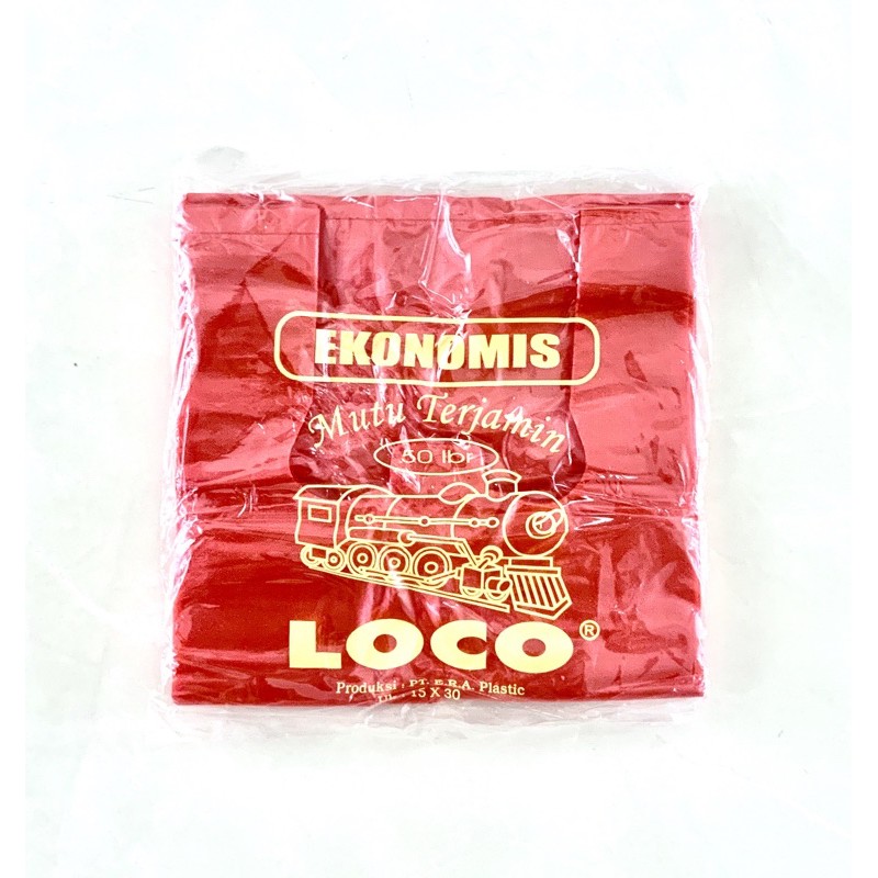 plastik loco ekonomis merah 15x30 dan 17x33-15x30