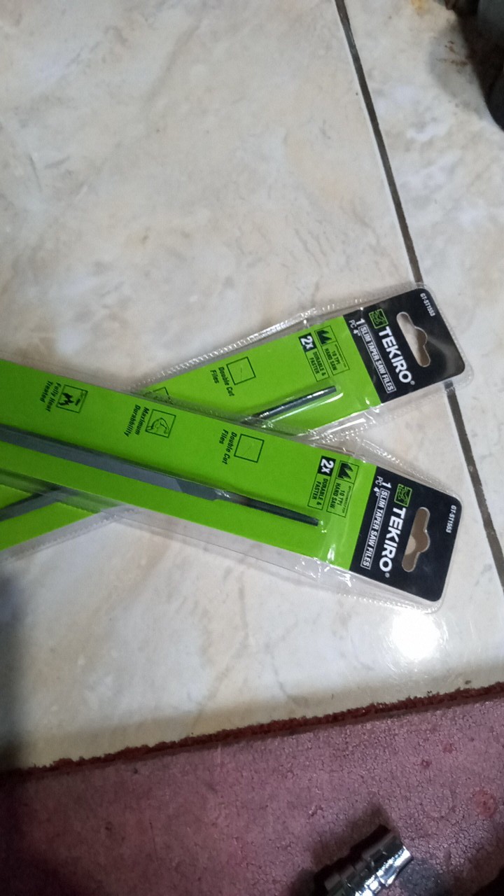 Tekiro Kikir Gergaji Kayu Segitiga 4 Inch - Slim Taper Files