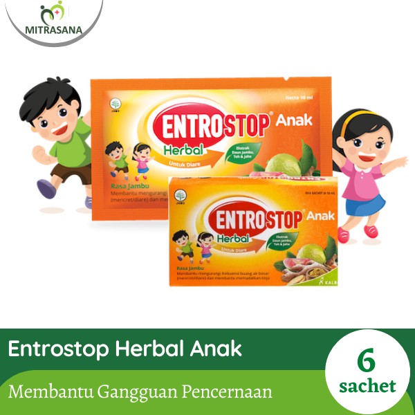 Entrostop Herbal Anak 6 Sachet