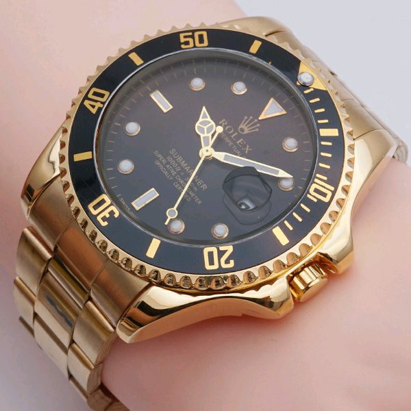Jam Tangan Pria Rolex Submariner 6008 Rantai Gold By Hargajam Murah - 2Pilihan Warna