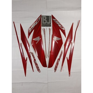 STRIPING STICKER  STIKER SUPRA GTR  150 2022 MERAH Shopee 