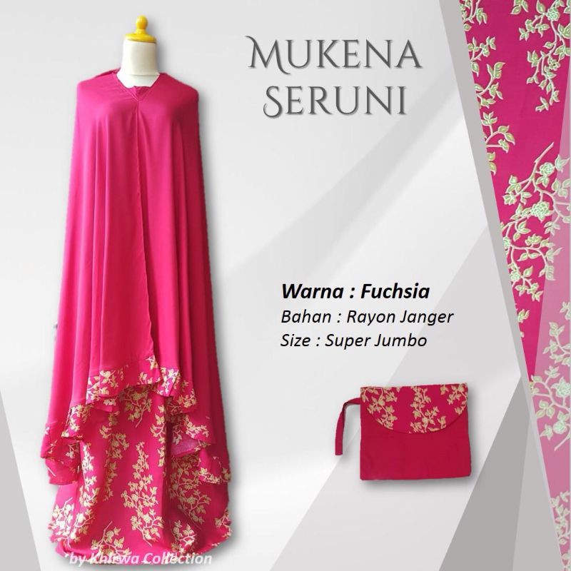 MUKENA BALI SERUNI DEWASA RAYON SUPER JUMBO (GESER KANAN)