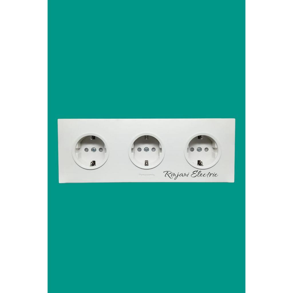 SAKLAR STOP KONTAK CP PANASONIC MINIMALIS WHITE SERIES