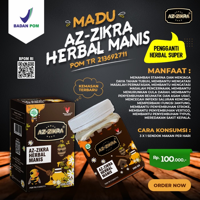 

(BISA COD) Madu AzZikra / Madu Super Az-Zikra Special Odeng di jamin ASLI - HERBAL SUPER
