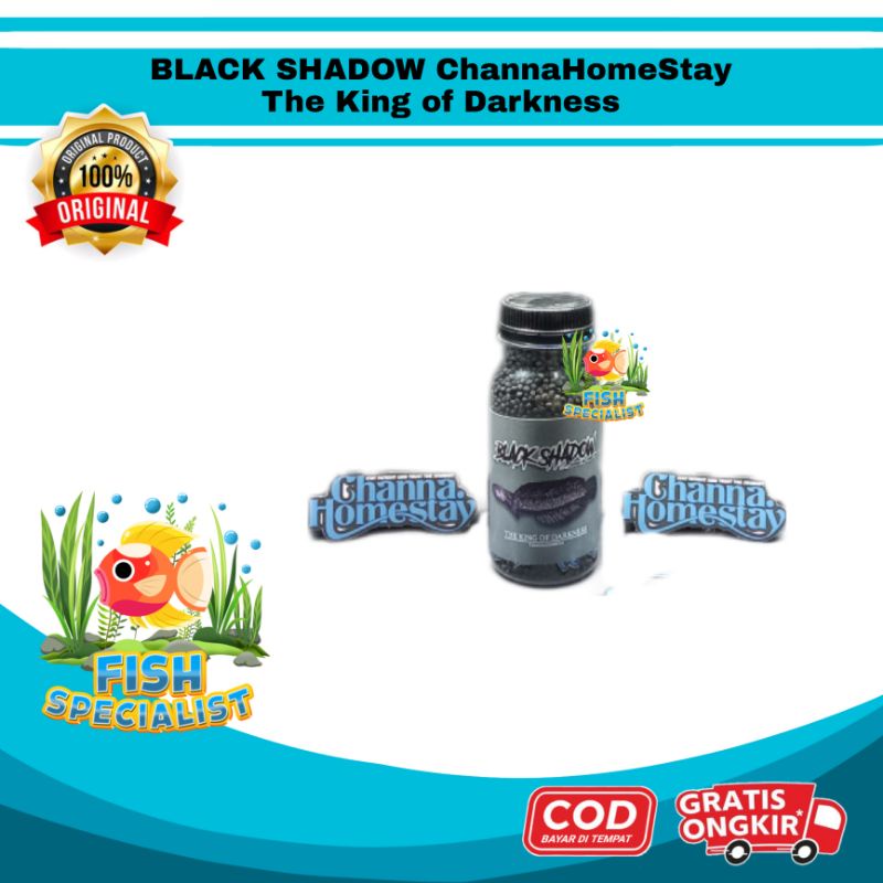 PELET BLACK SHADOW 35gram - The King of Darkness Pellet Asiatica WS Glow Up Channa