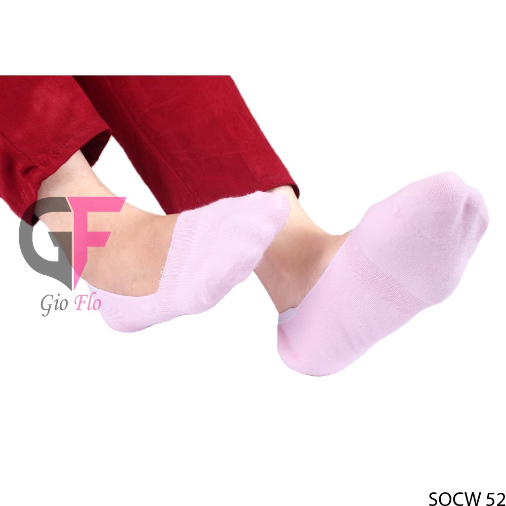 GIOFLO Kaos Kaki Invisible Nyaman Lembut Pink / SOCW 52