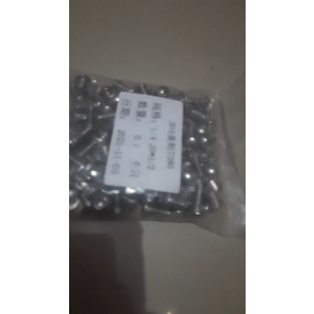 baut button L 1/4 panjang 1,2cm drat inchi standart amerika