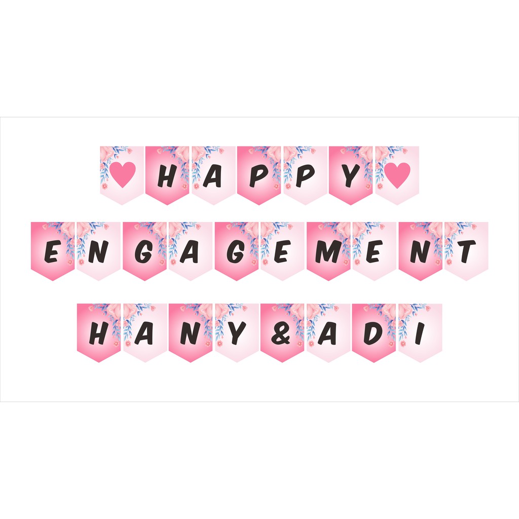 happy engagement flag