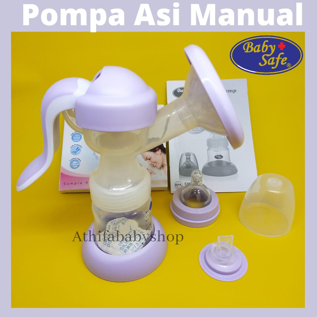 Alat pompa asi payudara susu perah bayi BabySafe Breast Pump Manual ( non Elektrik )