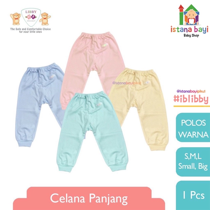 Libby Celana Panjang Warna - Libby baju bayi 1 Pcs