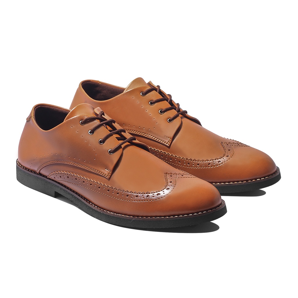 LEGACY BROWN |ManNeedMe x Lvnatica| Sepatu Pantofel Pria Formal / Kantor Derby Shoes ORIGNAL