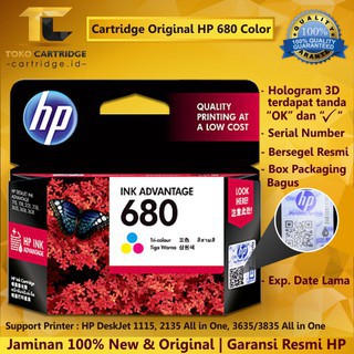 ✨ Cartridge Tinta HP Original ASLI 680 678 682 704 703 802 803 46 Original Black Color Ori Black Color Hitam Warna ORIGINAL Printer HP Deskjet 1115 1112 2135 3635 4675 2335 2336 2337 2775 2776 1000 1010 1050 2050 2000 2010 k209A 3050 1515 1510 2131 2132