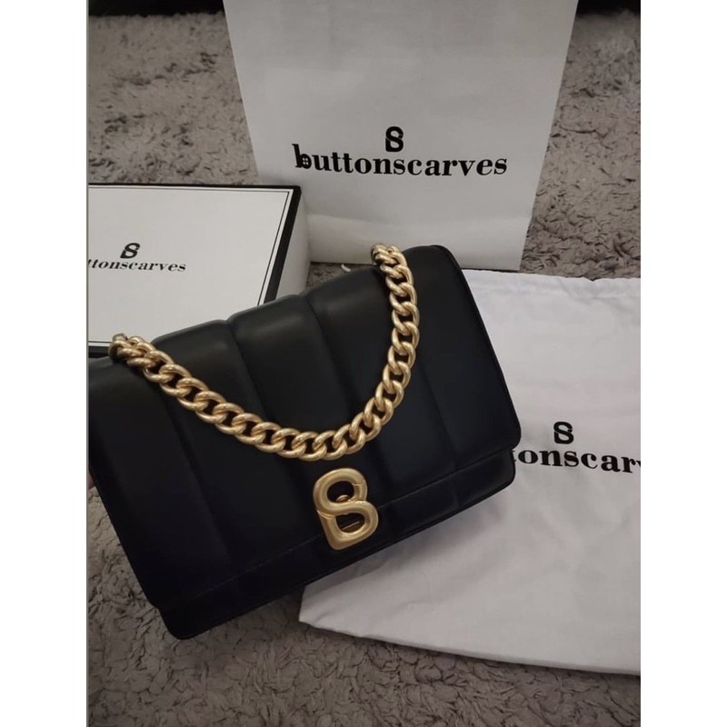 buttonscarves nora bag black