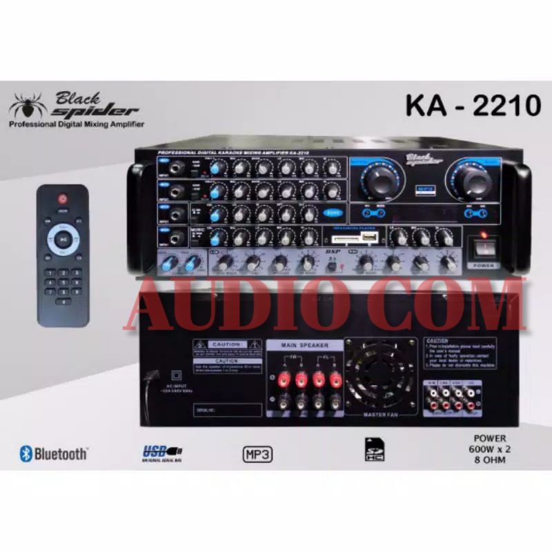 Amplifier  Black spider KA 2210 Ampli KA2210