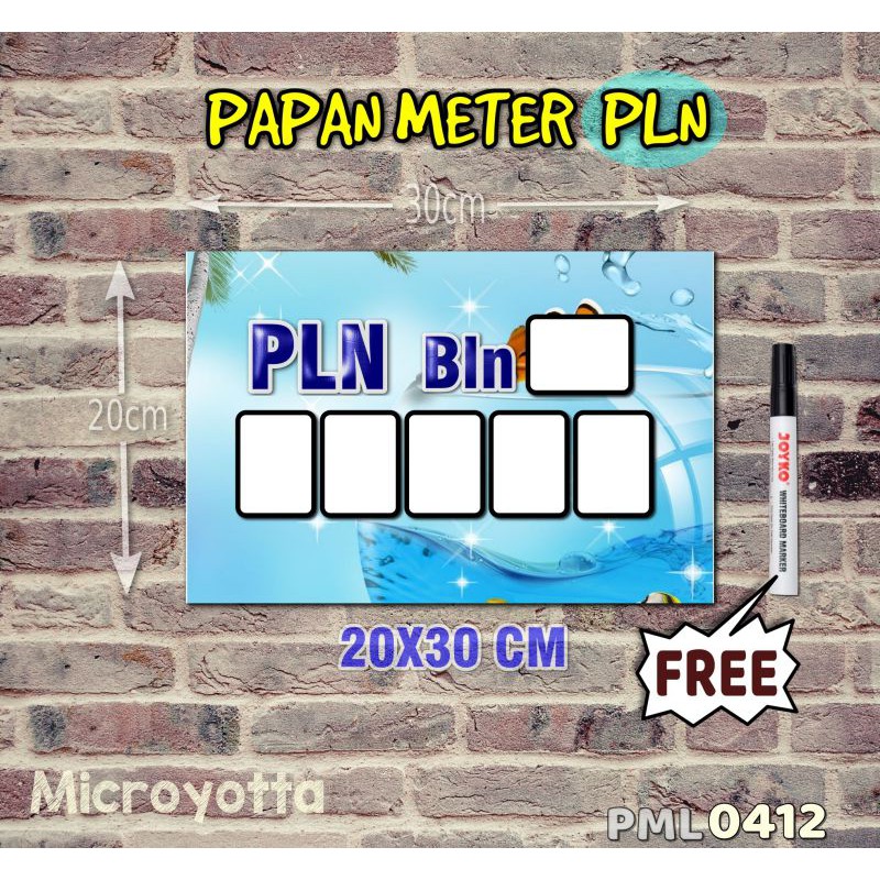 

Microyotta Papan Meter Listrik PLN PAM motif Unik - Tropical 12