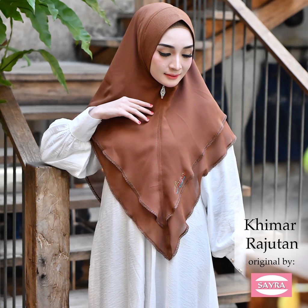 Jilbab Syari Khimar Rajutan Ori Sayra SAYRA1
