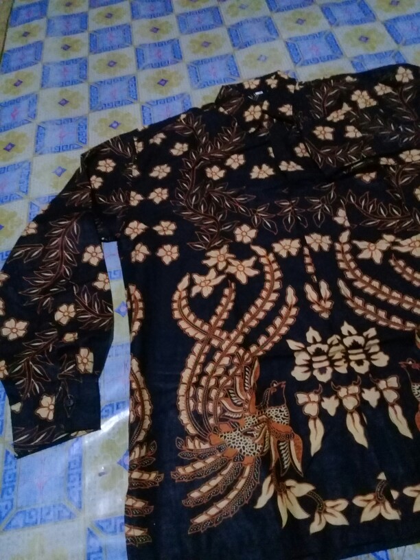Kemeja Batik Pria Lengan Panjang Size M L Xl Xxl Bswart
