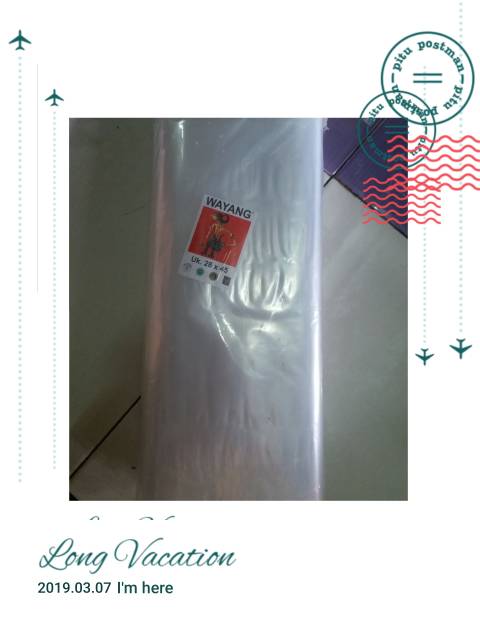 PLASTIK PP WAYANG 28×45.SEBKS  450GR